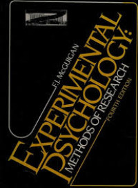 Image of Experimental psycology methods of research fourth edition